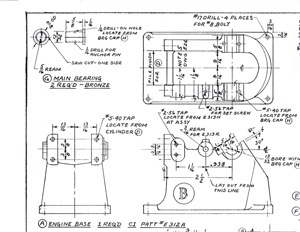 Machine Drawings for the Little Brother 1/4 Scale Model Hit and Miss Engine