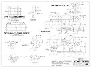 Machine Drawings to Build Scale Model of a Woodpecker Hit and Miss Engine